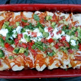 Chicken Black Bean Enchiladas