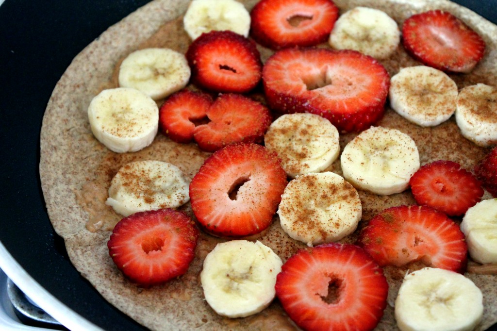 Peanut Butter, Strawberry, & Banana Quesadillas Ambitious Kitchen