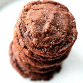 Nutella cookies in a stack