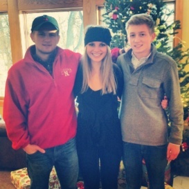 monique with her brothers