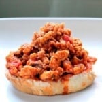 sloppy joe sandwich on plate