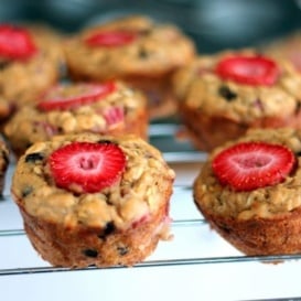 strawberry banana muffins