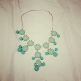 aqua necklace