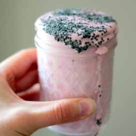 strawberry protein shake