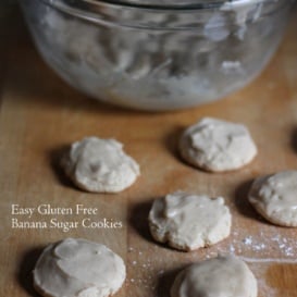 Gluten free banana sugar cookies