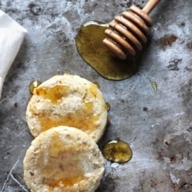 coconut oil biscuits with honey