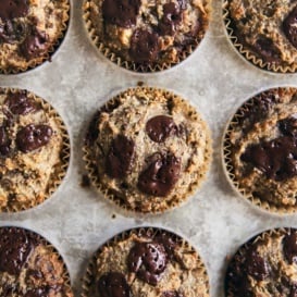 Almond meal banana muffins