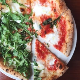 pizza on a plate
