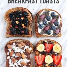 Healthy Breakfast Toasts graphic