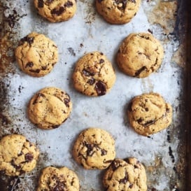 cookies on a baking tray