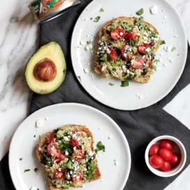 avocado tuna salad sandwiches on plates
