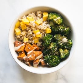 sweet potato buddha bowl