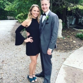 monique and tony at a wedding
