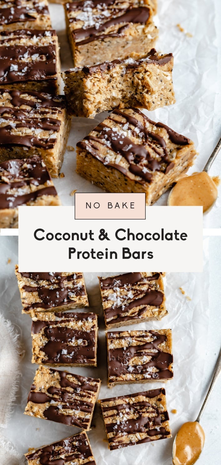 No Bake Coconut Chocolate Protein Bars | Ambitious Kitchen
