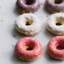 4th of july baked coconut donuts
