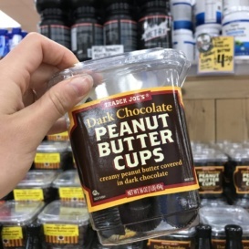 container of peanut butter cups