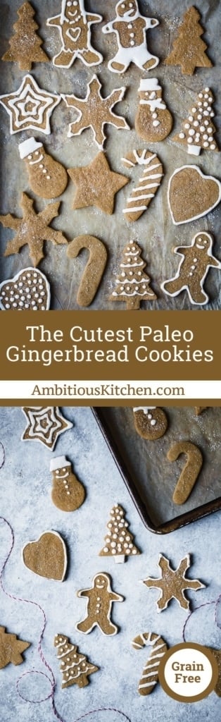 The Cutest Paleo Gingerbread Cookies