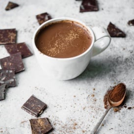 Mexican hot chocolate in a mug