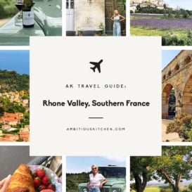 AK travel guide graphic: rhone valley, southern france