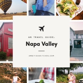 collage of ak travel guide: napa valley