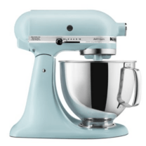 light blue stand mixer