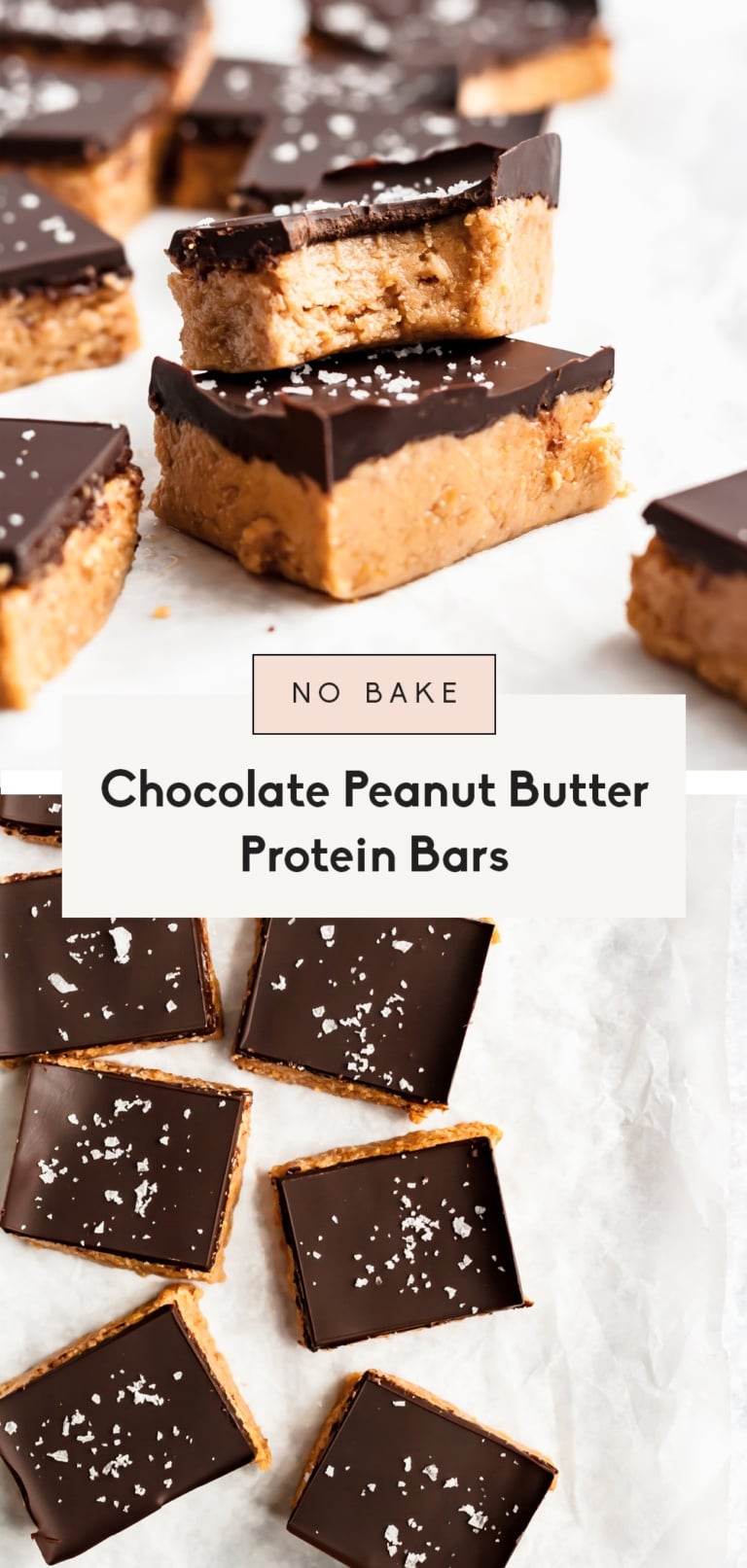 No Bake Chocolate Peanut Butter Protein Bars | Ambitious Kitchen