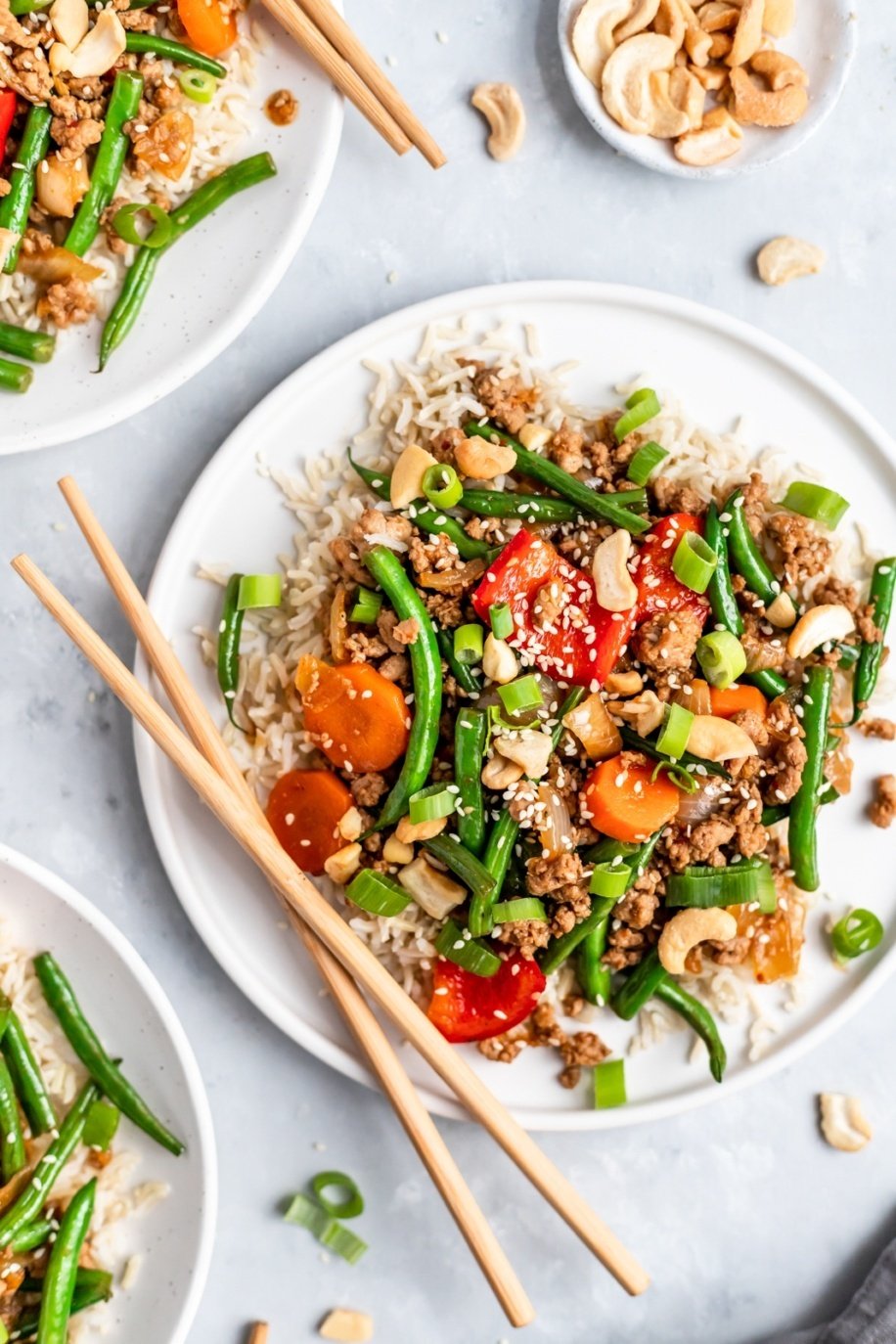 30Minute Sesame Chicken Green Bean Stir Fry Ambitious Kitchen