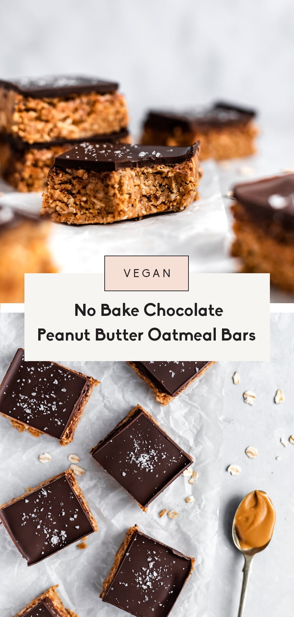 No Bake Chocolate Peanut Butter Oatmeal Bars | Ambitious Kitchen