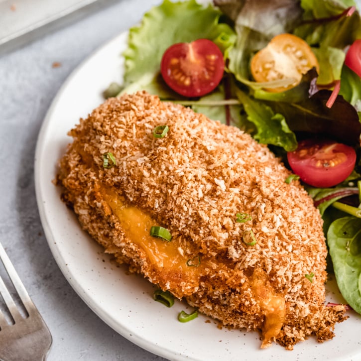 Crispy Jalapeño Popper Stuffed Chicken Breast Ambitious Kitchen