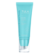bottle of blue face lotion