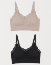 two nursing bras