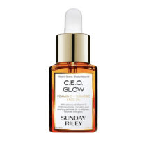 bottle of facial oil