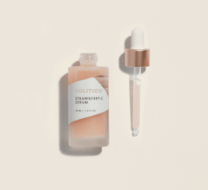 bottle of strawberry vitamin c facial serum