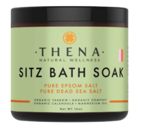 bottle of sitz bath soak