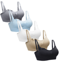 five nursing bras