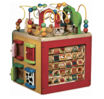 wooden baby toy cube
