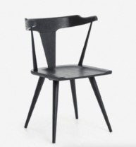 black dining chair