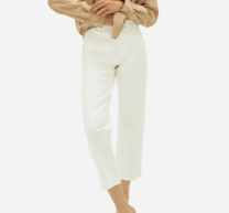 white cropped pants