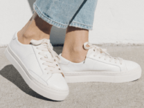white sneakers