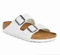white sandals