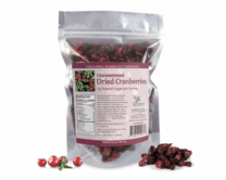 bag of dried cranberries