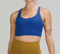 blue sports bra