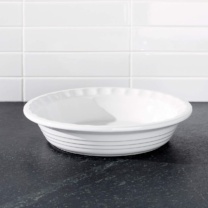 white pie pan