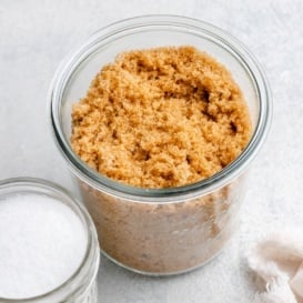 homemade brown sugar in a jar
