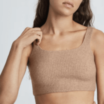 tan sweater tank top