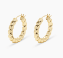 gold hoop earrings