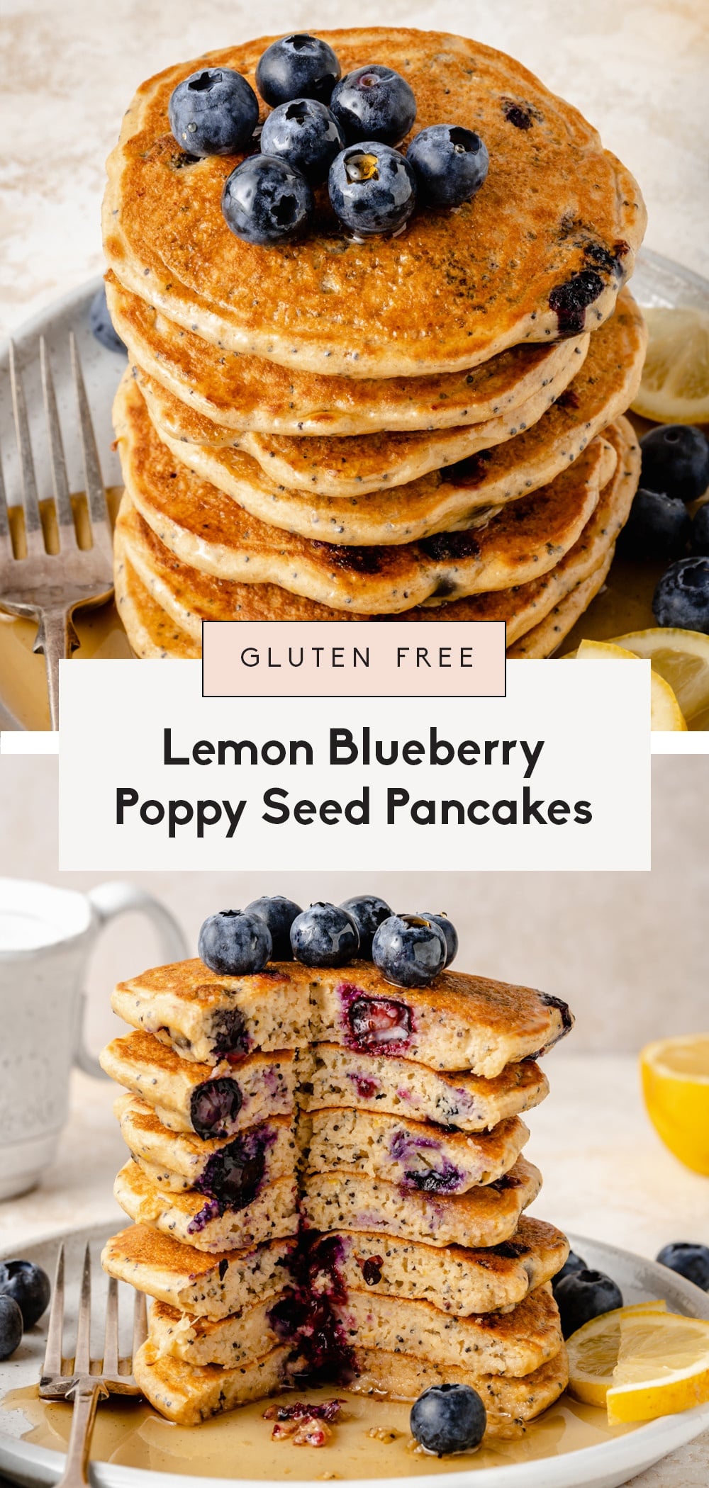 Fluffy Lemon Blueberry Pancakes (gluten free!) Ambitious Kitchen