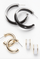 3 sets of earrings