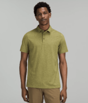 man in a green polo