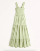 green maxi dress